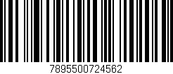 Código de barras (EAN, GTIN, SKU, ISBN): '7895500724562'