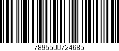 Código de barras (EAN, GTIN, SKU, ISBN): '7895500724685'