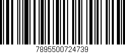 Código de barras (EAN, GTIN, SKU, ISBN): '7895500724739'