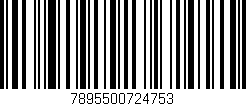 Código de barras (EAN, GTIN, SKU, ISBN): '7895500724753'