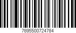 Código de barras (EAN, GTIN, SKU, ISBN): '7895500724784'