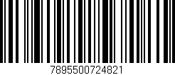 Código de barras (EAN, GTIN, SKU, ISBN): '7895500724821'