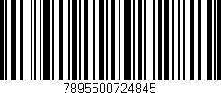 Código de barras (EAN, GTIN, SKU, ISBN): '7895500724845'