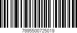 Código de barras (EAN, GTIN, SKU, ISBN): '7895500725019'