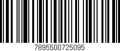 Código de barras (EAN, GTIN, SKU, ISBN): '7895500725095'