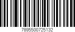 Código de barras (EAN, GTIN, SKU, ISBN): '7895500725132'