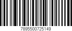 Código de barras (EAN, GTIN, SKU, ISBN): '7895500725149'