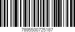 Código de barras (EAN, GTIN, SKU, ISBN): '7895500725187'
