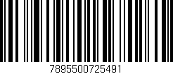 Código de barras (EAN, GTIN, SKU, ISBN): '7895500725491'