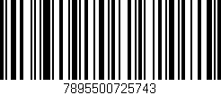 Código de barras (EAN, GTIN, SKU, ISBN): '7895500725743'