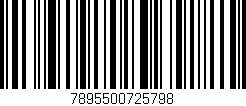 Código de barras (EAN, GTIN, SKU, ISBN): '7895500725798'