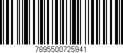 Código de barras (EAN, GTIN, SKU, ISBN): '7895500725941'