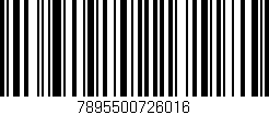 Código de barras (EAN, GTIN, SKU, ISBN): '7895500726016'