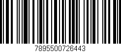 Código de barras (EAN, GTIN, SKU, ISBN): '7895500726443'