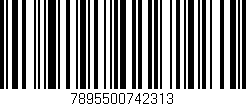 Código de barras (EAN, GTIN, SKU, ISBN): '7895500742313'
