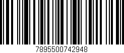 Código de barras (EAN, GTIN, SKU, ISBN): '7895500742948'