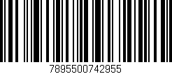 Código de barras (EAN, GTIN, SKU, ISBN): '7895500742955'