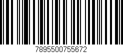 Código de barras (EAN, GTIN, SKU, ISBN): '7895500755672'