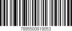 Código de barras (EAN, GTIN, SKU, ISBN): '7895500918053'