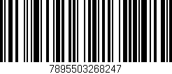 Código de barras (EAN, GTIN, SKU, ISBN): '7895503268247'
