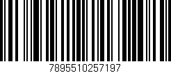 Código de barras (EAN, GTIN, SKU, ISBN): '7895510257197'