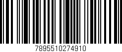 Código de barras (EAN, GTIN, SKU, ISBN): '7895510274910'