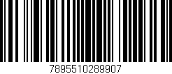 Código de barras (EAN, GTIN, SKU, ISBN): '7895510289907'