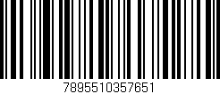 Código de barras (EAN, GTIN, SKU, ISBN): '7895510357651'