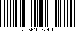 Código de barras (EAN, GTIN, SKU, ISBN): '7895510477700'