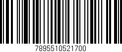 Código de barras (EAN, GTIN, SKU, ISBN): '7895510521700'
