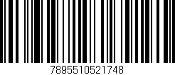 Código de barras (EAN, GTIN, SKU, ISBN): '7895510521748'
