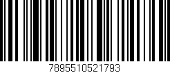 Código de barras (EAN, GTIN, SKU, ISBN): '7895510521793'