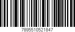 Código de barras (EAN, GTIN, SKU, ISBN): '7895510521847'