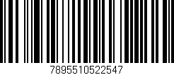 Código de barras (EAN, GTIN, SKU, ISBN): '7895510522547'