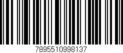 Código de barras (EAN, GTIN, SKU, ISBN): '7895510998137'