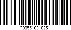 Código de barras (EAN, GTIN, SKU, ISBN): '7895518010251'