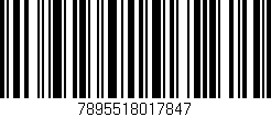 Código de barras (EAN, GTIN, SKU, ISBN): '7895518017847'