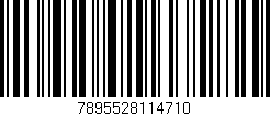 Código de barras (EAN, GTIN, SKU, ISBN): '7895528114710'