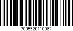 Código de barras (EAN, GTIN, SKU, ISBN): '7895528118367'