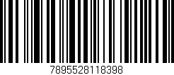 Código de barras (EAN, GTIN, SKU, ISBN): '7895528118398'