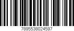 Código de barras (EAN, GTIN, SKU, ISBN): '7895538024597'