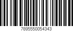 Código de barras (EAN, GTIN, SKU, ISBN): '7895550054343'