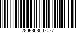 Código de barras (EAN, GTIN, SKU, ISBN): '7895606007477'
