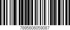 Código de barras (EAN, GTIN, SKU, ISBN): '7895606059087'