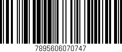 Código de barras (EAN, GTIN, SKU, ISBN): '7895606070747'