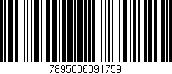 Código de barras (EAN, GTIN, SKU, ISBN): '7895606091759'