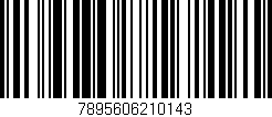 Código de barras (EAN, GTIN, SKU, ISBN): '7895606210143'