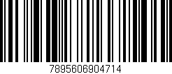 Código de barras (EAN, GTIN, SKU, ISBN): '7895606904714'
