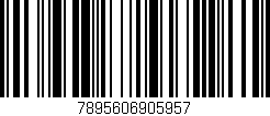 Código de barras (EAN, GTIN, SKU, ISBN): '7895606905957'