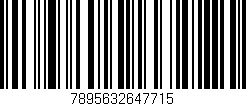 Código de barras (EAN, GTIN, SKU, ISBN): '7895632647715'